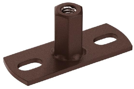 Водосток Aquasistem, Система 125x90 - Держатель для хомута под метиза RAL 8017 Коричневый matt купить в Симферополe