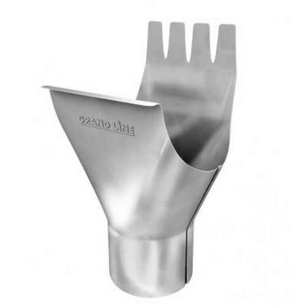 Водосток Grand Line 125x90 – Воронка желоба RAL 9003 купить в Симферополe