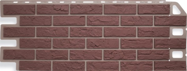 Фасадная панель Цокольный сайдинг Альта-профиль - коллекция "кирпич", кирпич красный купить в Симферополe
