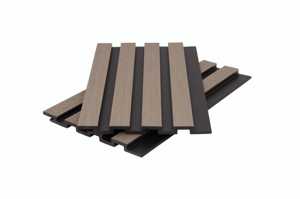 Стеновая панель брусковая двухцветная co-extrusion, snow mix купить в Симферополe