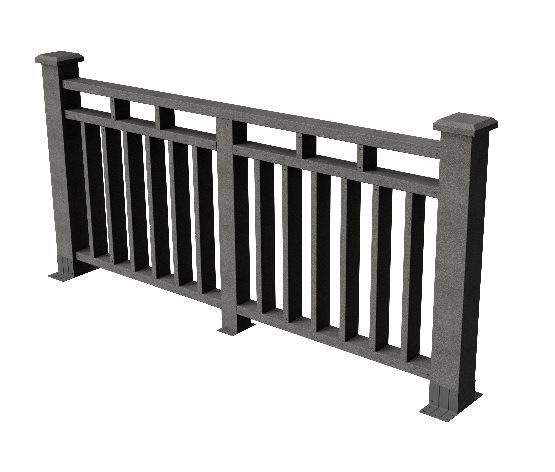 Ограждения декоративное ДПК GRINDERDECO Европа серый базальт купить в Симферополe