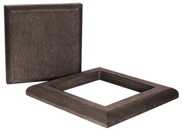 Комплект крышка и юбка ДПК для столба Polivan DENPASAR темно-коричневый купить в Симферополe