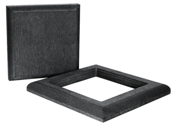 Комплект крышка и юбка ДПК для столба Polivan DENPASAR черный купить в Симферополe