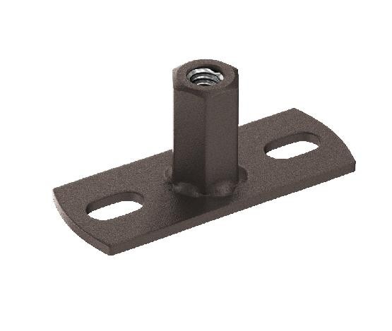 Водосток Aquasistem, Система 125x90 - Держатель для хомута под метиза RR 32 Тёмно-коричневый matt купить в Симферополe