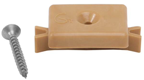 Пластиковая клипса с саморезом, Grinder шовный монтаж 5 mm бежевый купить в Симферополe