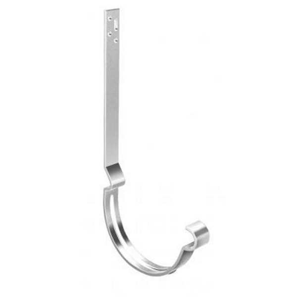 Водосток Grand Line 125x90 – Кронштейн длинный полоса RAL 9003 купить в Симферополe