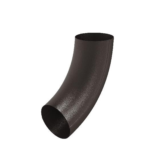 Водосток Aquasistem, Система 125x90 - Колено трубы RR 32 Тёмно-коричневый matt купить в Симферополe
