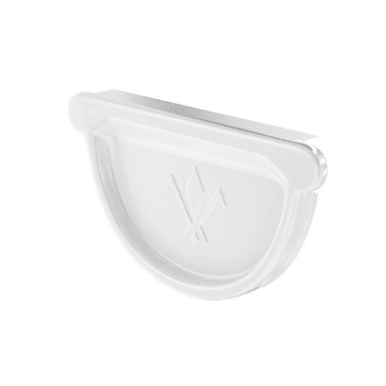 Водосток Aquasistem, система 125x90 - Заглушка универсальная с резиновым уплотнителем RAL 9003 Белый купить в Симферополe