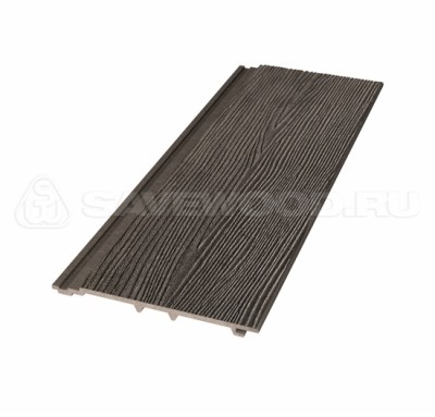 Сайдинг из дпк savewood sw-cedrus радиальный распил темно-коричневый