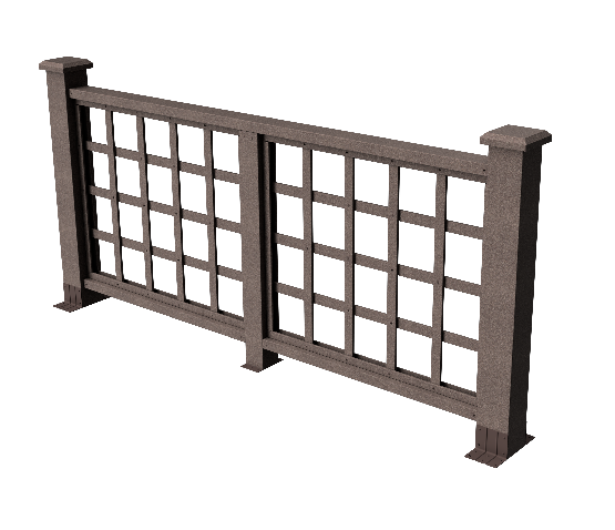 Ограждения декоративное ДПК GRINDERDECO Дувр венге купить в Симферополe