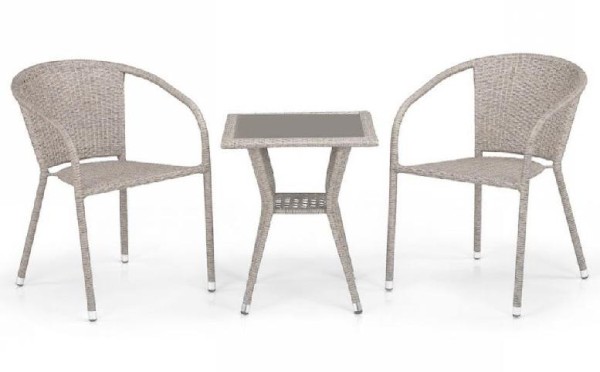 Комплект плетеной мебели AFINA из иск. ротанга T25C/Y137C-W85 Latte 2Pcs купить в Симферополe