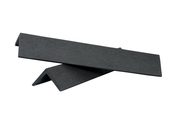 Уголок ДПК завершающий шлифованный SINGARAJA чёрный купить в Симферополe