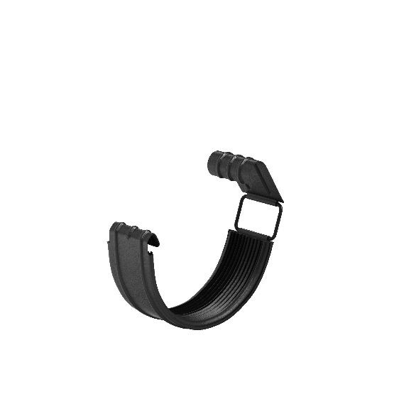 Водосток Aquasistem, система 125x90 - Соединитель желоба с резиновым уплотнителем RAL 9005 Чёрный купить в Симферополe