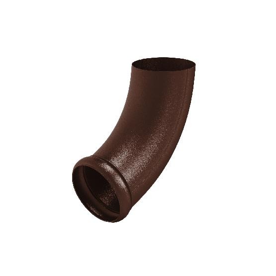 Водосток Aquasistem, Система 125x90 - Отвод трубы декоративный RAL 8017 Коричневый matt купить в Симферополe