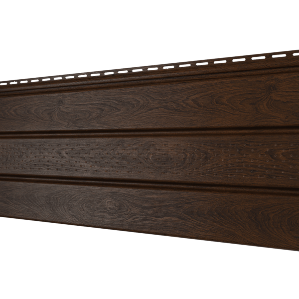 Софит Ю-Пласт перфорация по центру, Орех тёмный купить в Симферополe