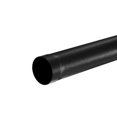 Водосток Aquasistem, система 125x90 - Труба водосточная 1.00м RAL 9005 Чёрный