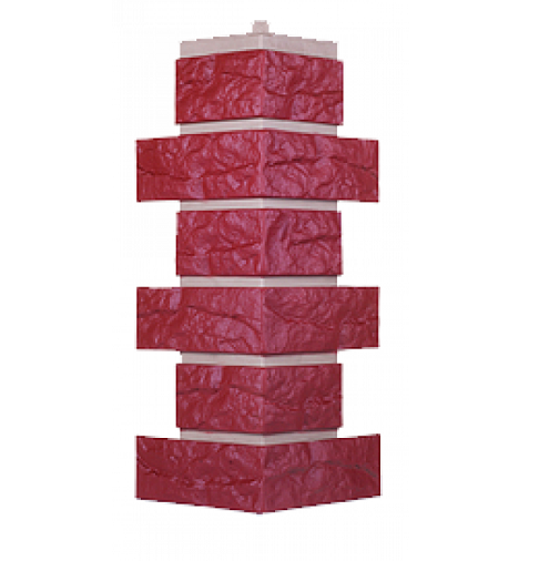 Угол T-Сайдинг-Кирпич Лондон Брик Бордовый купить в Симферополe