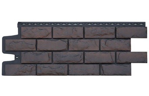 Фасадные панели Grand Line Колотый Камень Трюфель, Шов черный купить в Симферополe