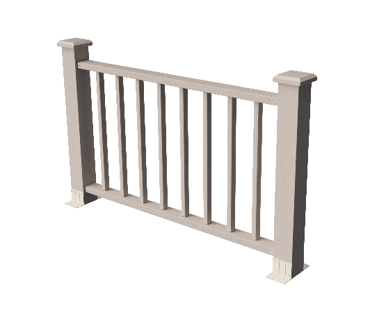 Ограждения декоративное ДПК GRINDERDECO Альма 1500 со скрытым крепежом выбеленый дуб купить в Симферополe