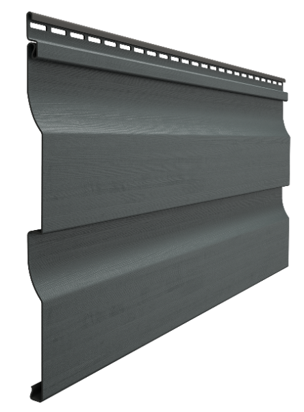 Виниловый сайдинг docke (дёке) - профиль D4,5D, графит купить в Симферополe