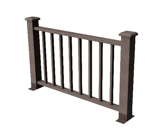 Ограждения декоративное ДПК GRINDERDECO Альма 1500 со скрытым крепежом венге купить в Симферополe