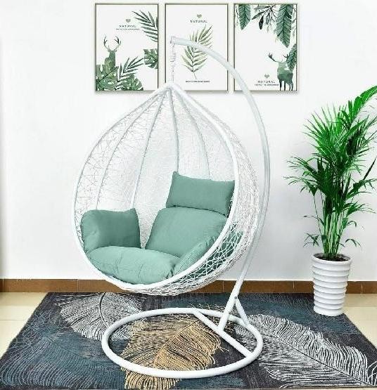 Кресло Подвесное из искусственного ротанга AFM-168A-XL White/Green купить в Симферополe