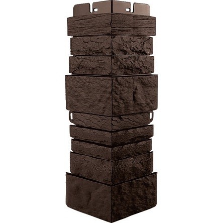 Угол наружный Альта-Профиль Скалистый камень ЭКО Коричневый купить в Симферополe