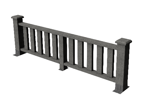 Ограждения декоративное ДПК GRINDERDECO Эрес серый базальт купить в Симферополe