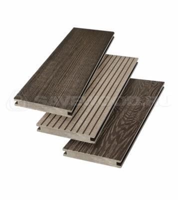 Террасная доска SW Fraxinus (R) полнотелая «SaveWood» Темно-коричневый