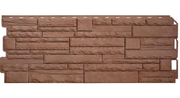 Фасадная панель Альта-Профиль Скалистый камень ЭКО Терракотовый купить в Симферополe