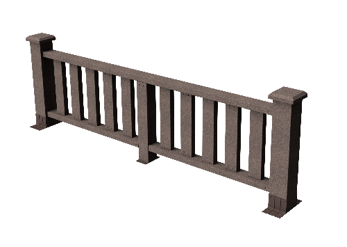 Ограждения декоративное ДПК GRINDERDECO Эрес венге купить в Симферополe