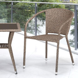 Комплект плетеной мебели AFINA из иск. ротанга T25B/Y137C-W56 Light Brown 2Pcs
