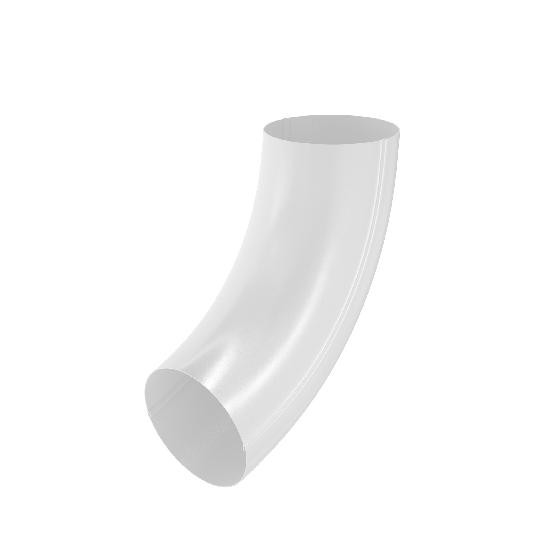 Водосток Aquasistem, система 125x90 - Колено трубы RR 20 Белый купить в Симферополe