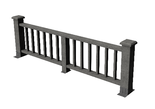 Ограждения декоративное ДПК GRINDERDECO Троя серый базальт купить в Симферополe