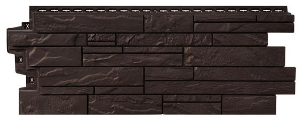 Фасадная панель Grand Line Скала Стандарт Шоколадный (коричневый) купить в Симферополe