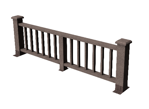 Ограждения декоративное ДПК GRINDERDECO Троя венге купить в Симферополe