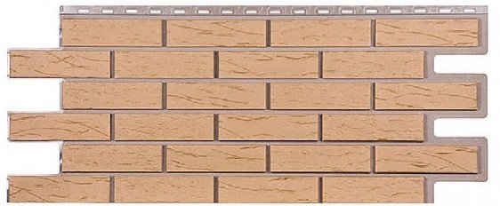 Фасадная панель T-Сайдинг-Кирпич Саман Бежевый купить в Симферополe