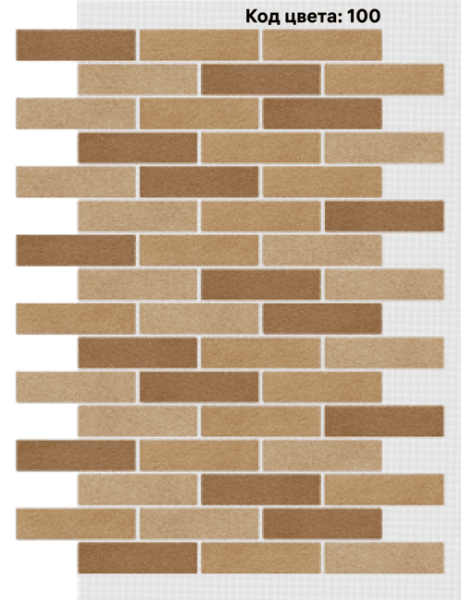 АМК Кирпич 250х65 мм (Микс на армирующей сетке)код цвета 100 купить в Симферополe