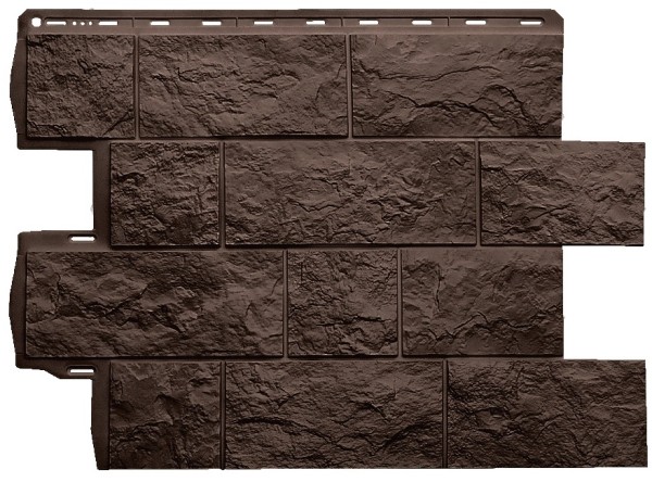 Фасадная панель Альта-Профиль Туф ЭКО Коричневый купить в Симферополe