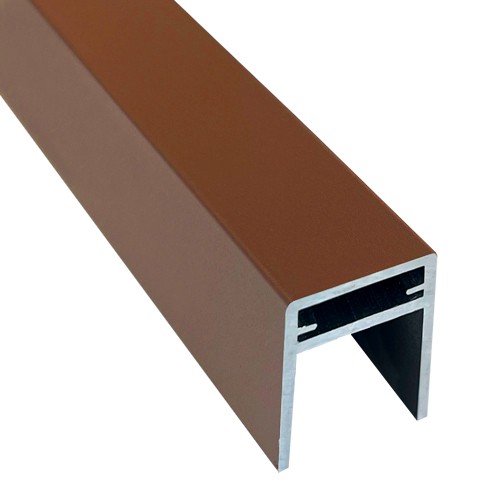 П-профиль Алюминиевый EasyDecking 35x25 Коричневый купить в Симферополe
