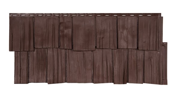 Фасадная панель T-Сайдинг- Щепа Дуб ЭКО-1 Браун купить в Симферополe