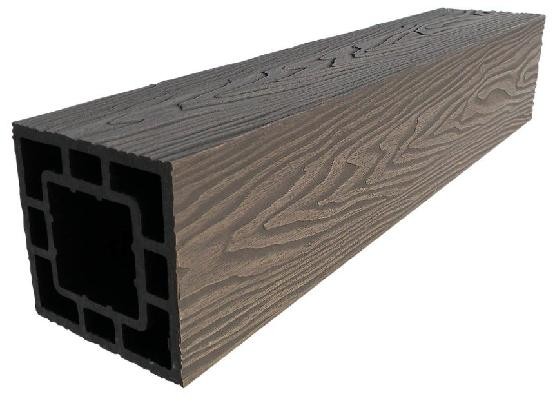 Столб опорный ДПК 3D GardenParkett фактура дерева Венге купить в Симферополe