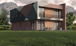 Фиброцементные панели Roofas COLOR Line Red Title