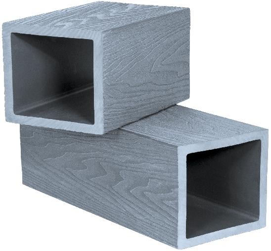 Столб опорный Polivan SINGARAJA 3D фактура дерева, серый купить в Симферополe