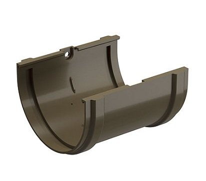 Соединитель желоба Docke Premium ПВХ - Каштан купить в Симферополe