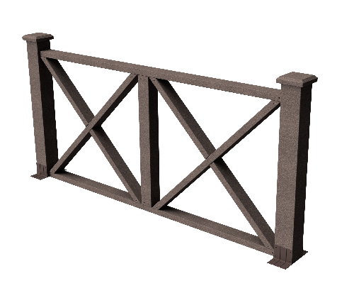 Ограждения декоративное ДПК GRINDERDECO Тауэр венге купить в Симферополe