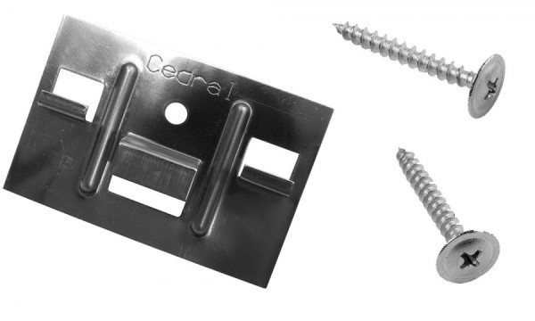 КЛЯММЕР + САМОРЕЗЫ 3,9Х30ММ ДЛЯ CEDRAL CLICK 250 ШТ (ПО ДЕРЕВУ) купить в Симферополe