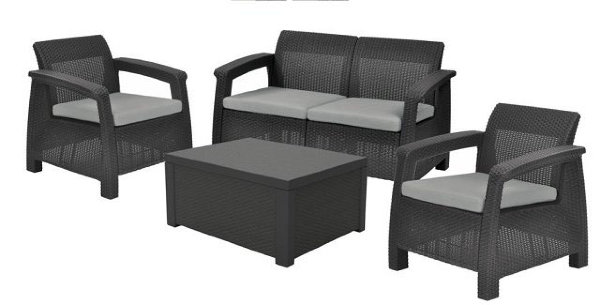 Комплект Corfu box set со столиком-ящиком для подушек (Европа) купить в Симферополe