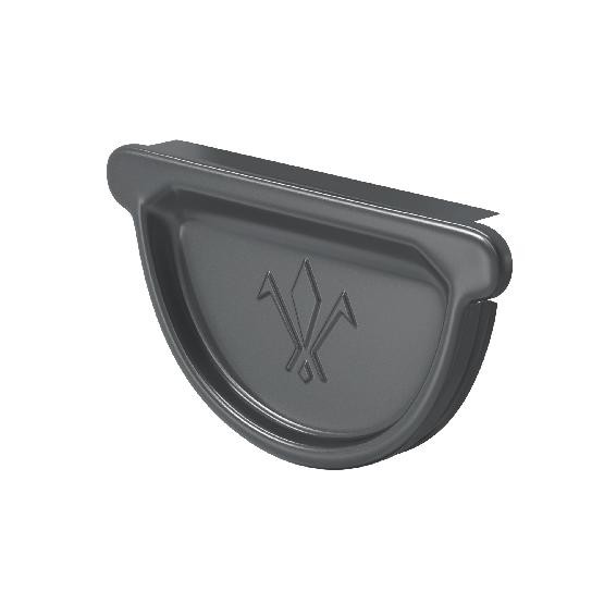 Водосток Aquasistem, система 150/100 -  Заглушка универсальная с резиновым уплотнителем RAL 7024 Тёмно-серый купить в Симферополe