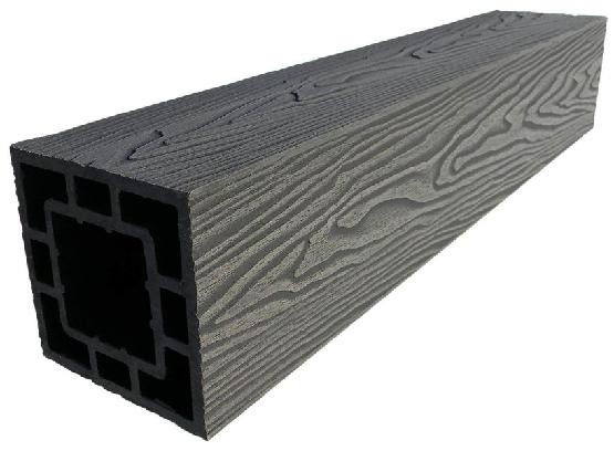 Столб опорный ДПК 3D GardenParkett фактура дерева Графит купить в Симферополe